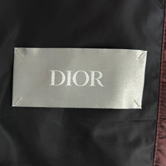 Dior Burgundy Oblique Puffer Vest - Picture 3 of 6